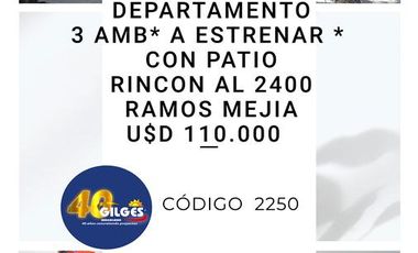 Venta Departamento 3 Amb. en Ramos Mejía  