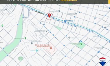 Venta depto 3 ambientes al frente, Don Bosco.