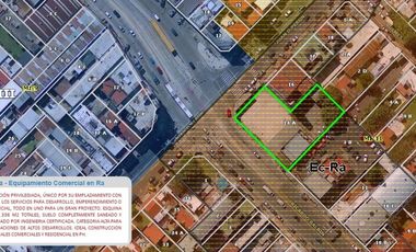 ALQUILER TERRENO 1330 M2 SAN MARTIN ESQ COMERCIAL