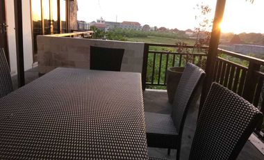 Villa di canggu,kawasan villa,view sawah, sunset,lokasi strategis