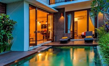 Villa di canggu,kawasan villa,view sawah, sunset,lokasi strategis