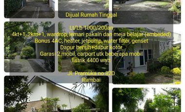 Dijual Rumah di jl Pramuka Rumbai