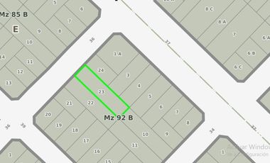 Venta Lote 10 x 40 en Miramar inmejorable