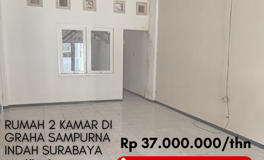 Disewakan Murah Rumah 2 Kamar di Graha Sampurna Indah Wiyung Surabaya
