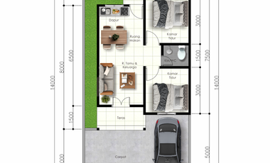 Jual Rumah Gaya Eropa Dekat Samsat Kulon Progo