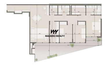 Venta de departamento 4 ambientes en Nordelta