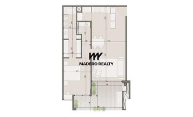 Venta de departamento 2 ambientes en Nordelta