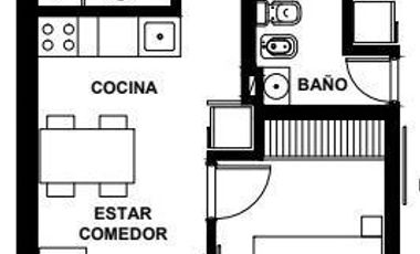 Departamento de 1 dormitorio en  Buenos Aires al 1400
