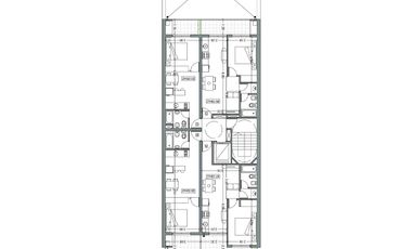 Departamento dos dormitorios con patio en venta Centro
