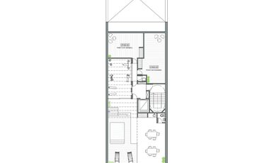 Departamento dos dormitorios con patio en venta Centro