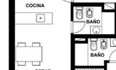 Departamento de 1 dormitorio en  Buenos Aires al 1400