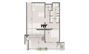 Venta de departamento 2 ambientes en Nordelta