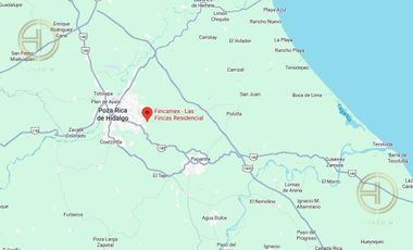 Casa en Venta en Residencial Las Fincas a 15 min. del Centro de Poza Rica de Hidalgo, Veracruz.