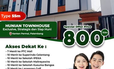 Townhouse di Kenten Permai Palembang