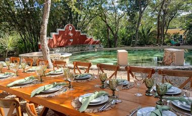 Quinta Estilo Hacienda con Cenote  y Villas a 20 min de Mérida y 25 de Sisal