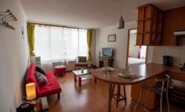 ARRIENDO DEPTO AMOBLADO 1DORM 1BA BELLAVISTA RECOLETA