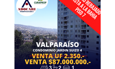 VALPARASO - DEPARTAMENTO CONDOMINIO JARDN SUIZO IV - 3D 2B 1E