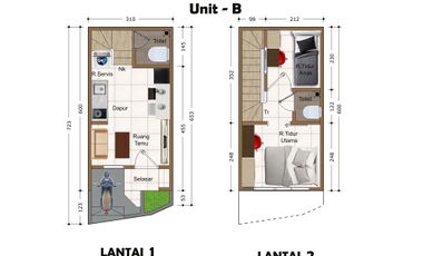Rumah Mewah Dua Lantai Akses motor di Mangga Besar, Jakarta Pusat