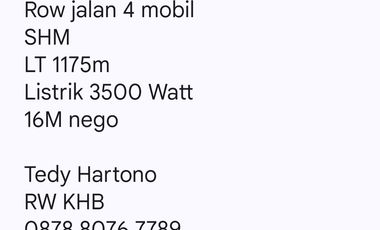 JUAL CEPAT RUMAH TUA HITUNG TANAH LOKASI  SANGAT STRATEGIS RAYA TAJUR