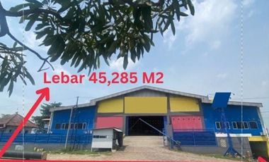 MURAH !! Luas 3500 Bengkel Gudang Jalan Raya Karawang Bekasi