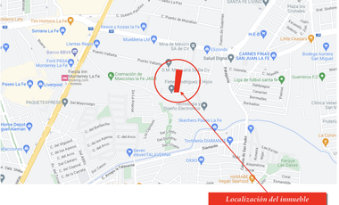 Terreno Comercial en zona La Fe, Monterrey, México