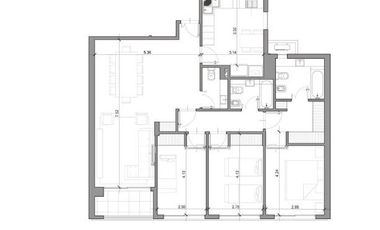 Departamento en venta en Martinez 4 ambientes