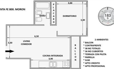 Espectacular departamento en venta en Morón.