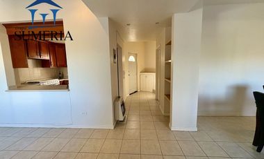 Departamento de dos plantas semi amueblado en Quintas del Sol frente a parque