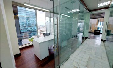 VENTA Y ALQUILER OFICINA AMOBLADA VISTA AL MAR EN SAMUEL LEWIS OBARRIO