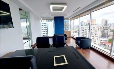 VENTA Y ALQUILER OFICINA AMOBLADA VISTA AL MAR EN SAMUEL LEWIS OBARRIO