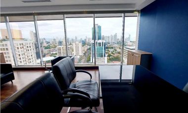 VENTA Y ALQUILER OFICINA AMOBLADA VISTA AL MAR EN SAMUEL LEWIS OBARRIO