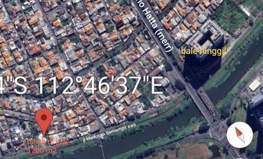 Dijual tanah di jl Medokan Semampir, Surabaya.