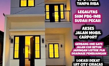 Jual Rumah Estetik Murah Dua Lantai Kalisari Pasar Rebo Cijantung JKT