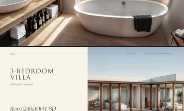 SOL  Villa Premium Nusa Dua Mulai USD 99K – ROI hingga 12,8%, Furnish