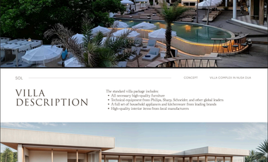 SOL  Villa Premium Nusa Dua Mulai USD 99K – ROI hingga 12,8%, Furnish
