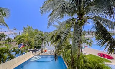 Departamento en  Venta con Frente de Laguna - Puerto Aventuras
