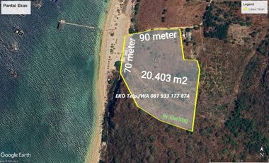Tanah MURAH di Tepi Pantai Ekas View Sunset