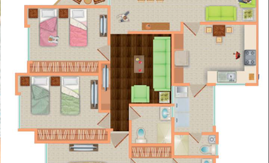 Se Renta Departamento en Cima Sur