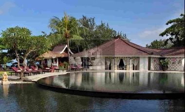 DIJUAL MURAH HOTEL RESORT AKTIF BINTANG 4 PINGGIR PANTAI DI JIMBARAN - BALI