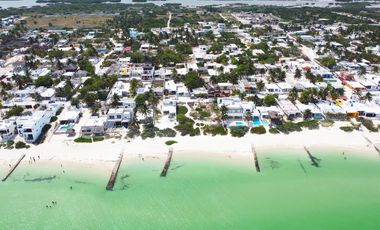 En Venta, Villa de lujo en la Playa de Chelem, frente al mar, 3 recámaras