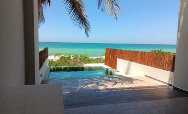 En Venta, Villa de lujo en la Playa de Chelem, frente al mar, 3 recámaras