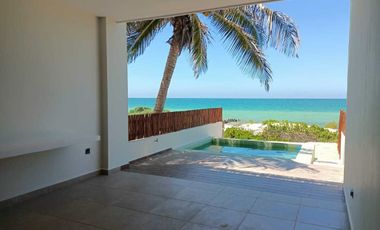 En Venta, Villa de lujo en la Playa de Chelem, frente al mar, 3 recámaras
