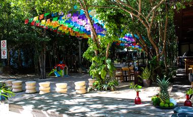 Locales comerciales en ESQUINA nuevos en obra gris, Aldea Zama