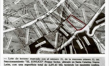 Terreno Residencial Campestre en El Jonuco – Santa Catarina, N.L.