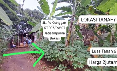 JUAL CEPAT TANAH LUAS DI PASAR KRANGGAN