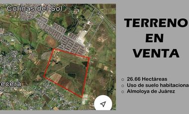 MACRO-LOTE EN VENTA, ALMOLOYA DE JUÁREZ CENTRO