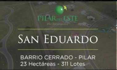 Imperdible oportunidad!! lote en barrio San Eduardo. Pilar del Este.