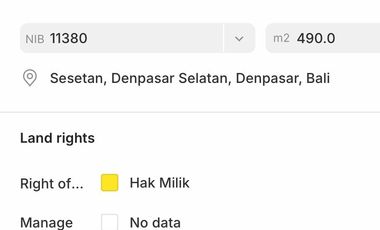 HOT SALE! TANAH PREMIUM DI TENGAH KOTA DENPASAR, JALAN RAYA SESETAN