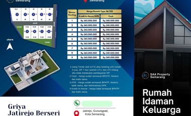 Hanya 340JT Rumah Griya Jatirejo 2 Bebas Banjir Dekat BSB City DP 10JT