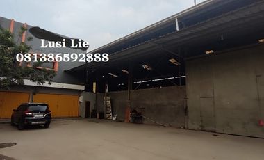 Gudang Cipondoh Tangerang luas 2190 m,office 2 lantai akses kontainer